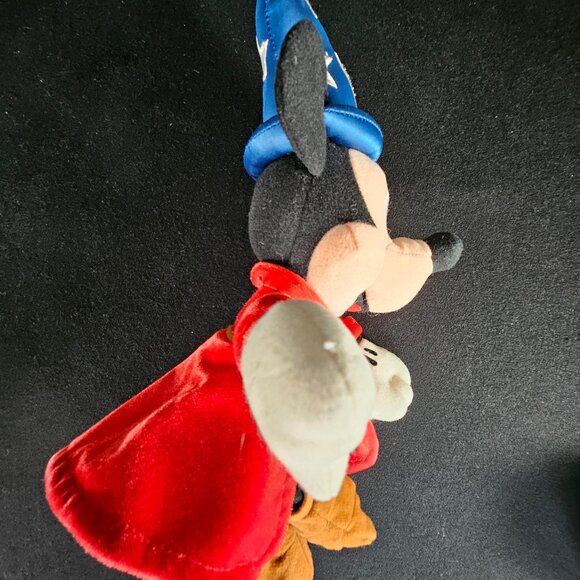 Mickey Mouse Bean Bag Plush Fantasia 2000 Sorcerer Apprentice Wizard Mickey - Picture 8 of 9